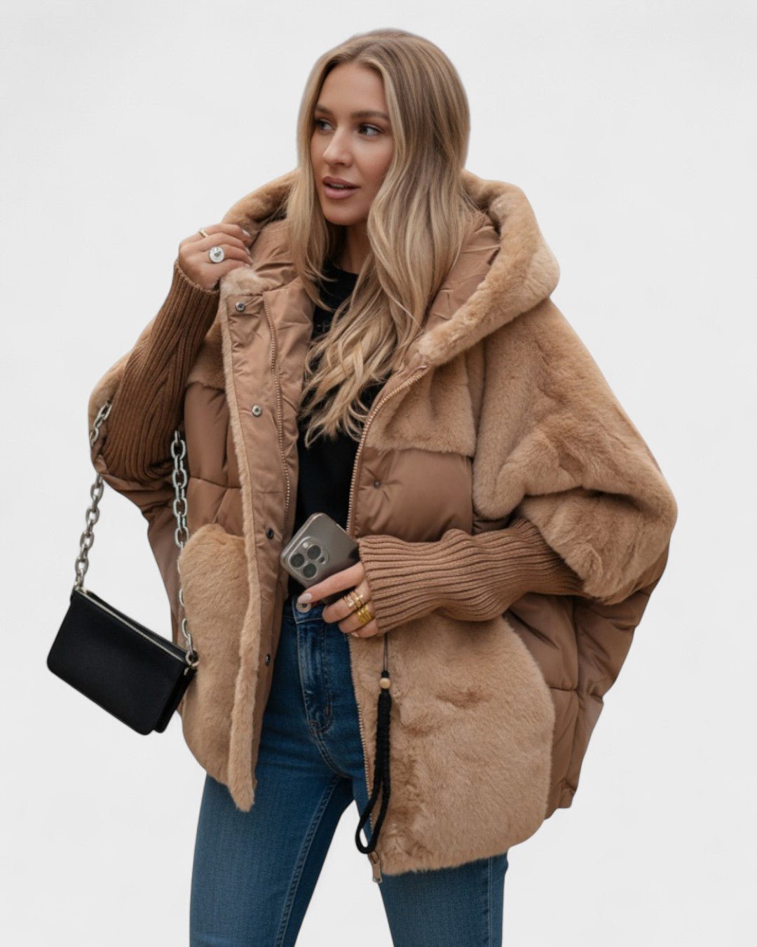 Aase – Down jacket – Brown / S