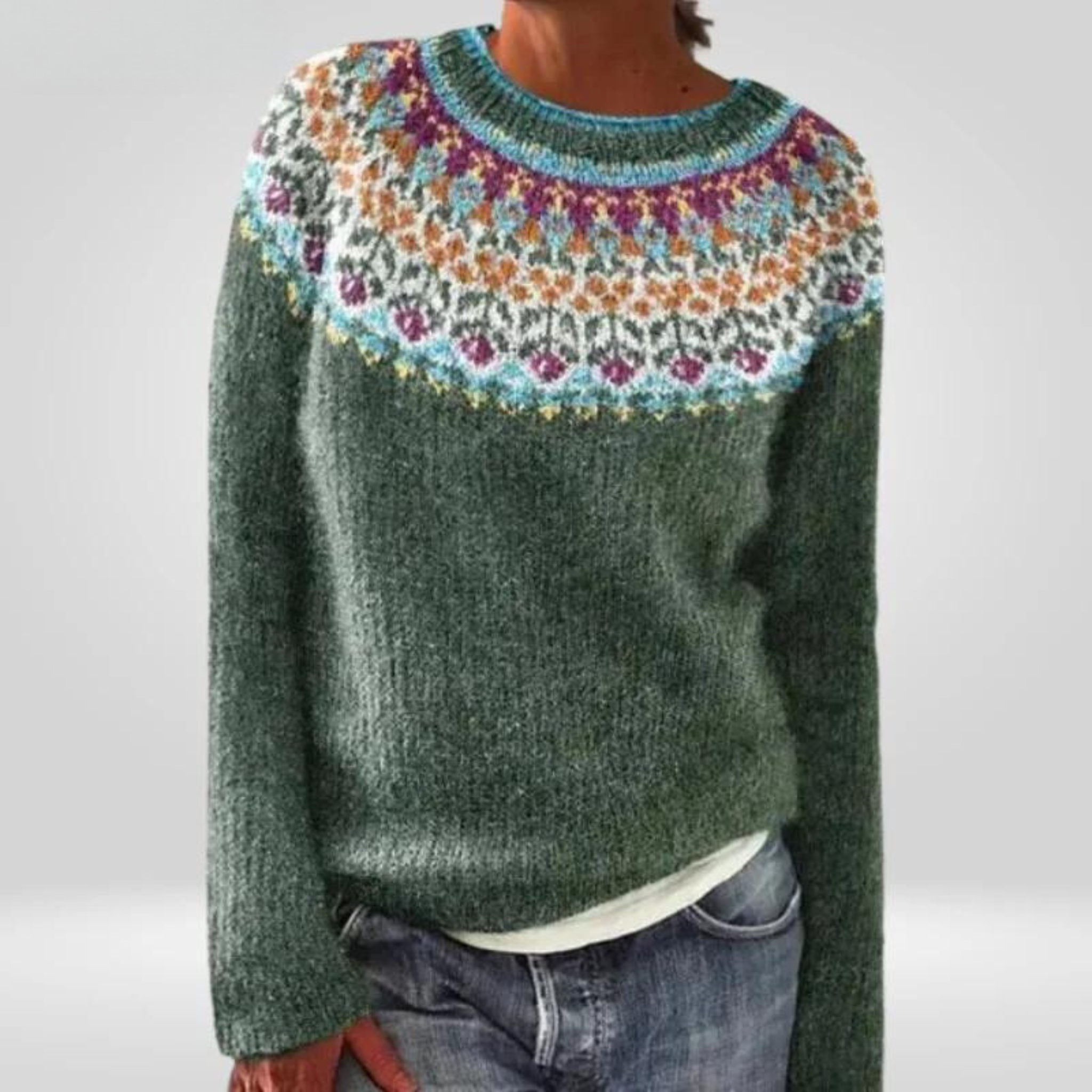 Abigail – Vintage Icelandic Knit Jumper – S