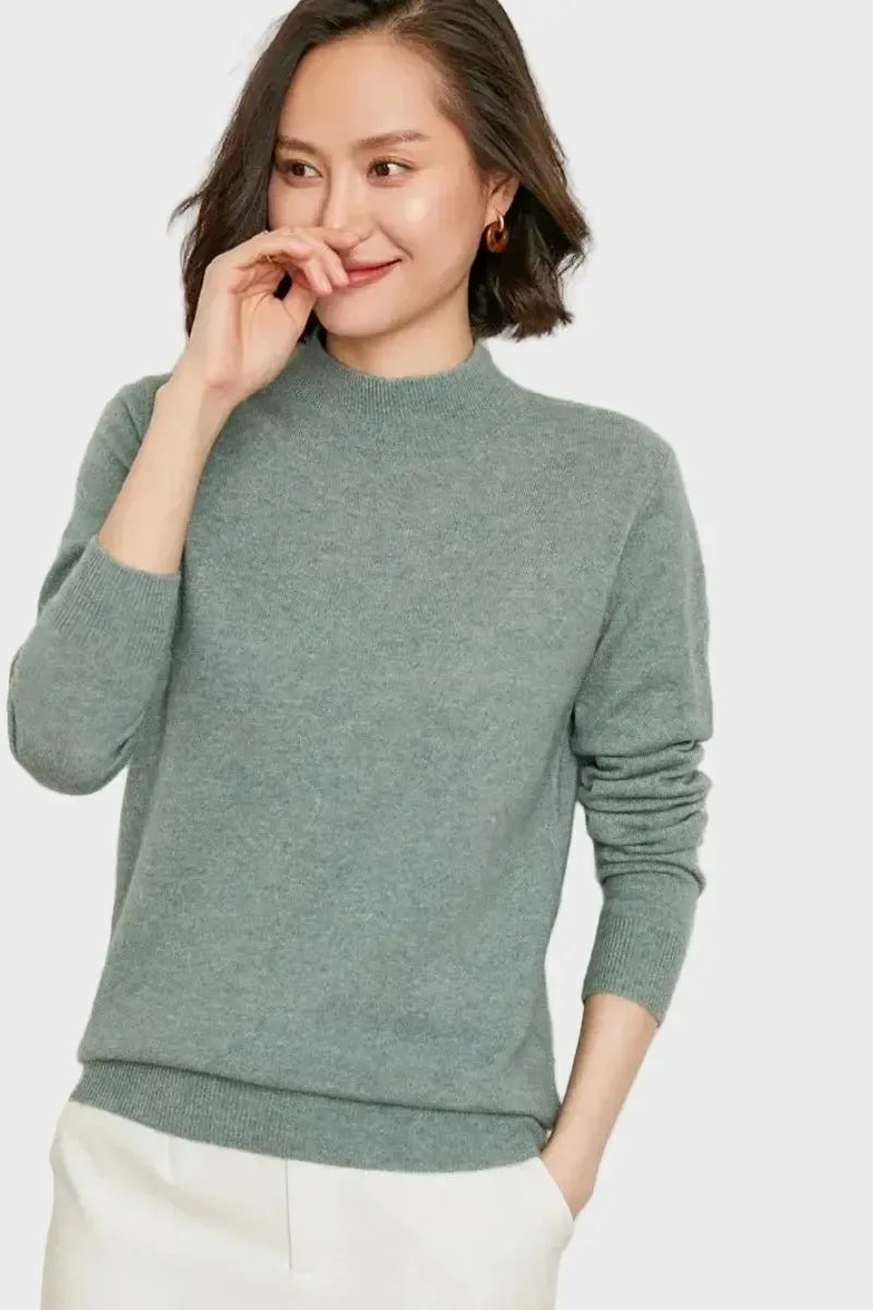 Agnes – Premium Cashmere Jumper – Golden camel / M