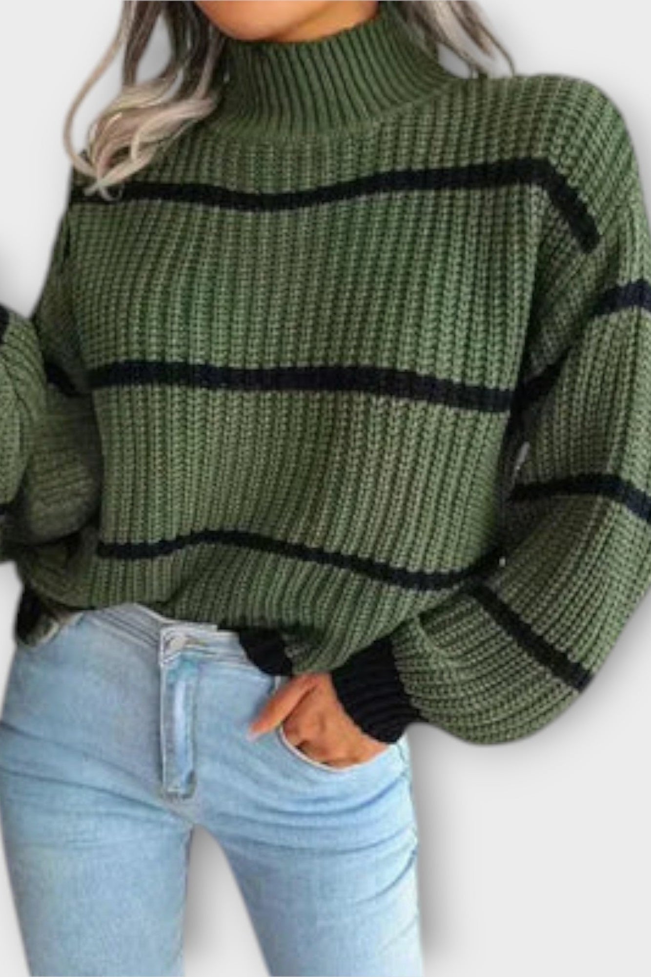 Alma – Wool Jumper – Green / S