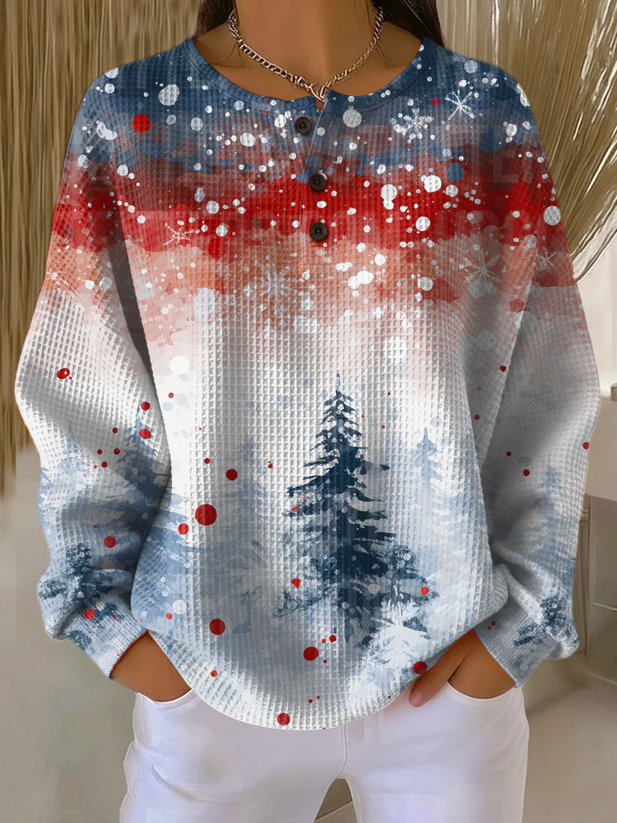 Alva - Christmas Jumper with soft Christmas tree pattern – Christmas / S