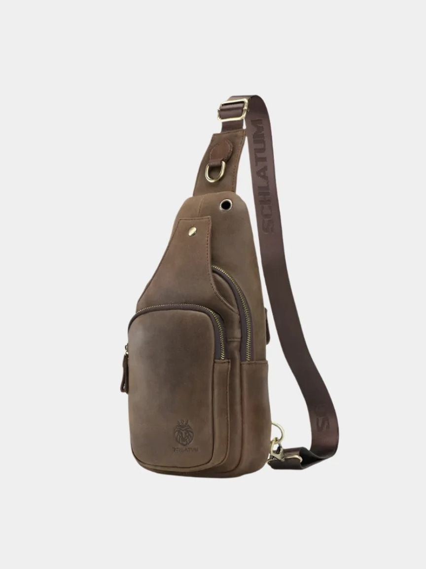 Anders – Essential Leather Shoulder Bag – Brown