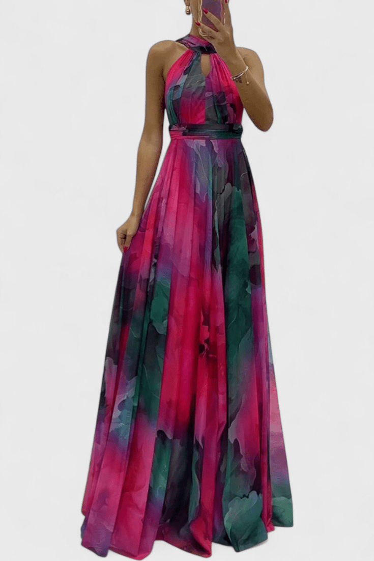 Andrea – Maxi Dress – Pink / S