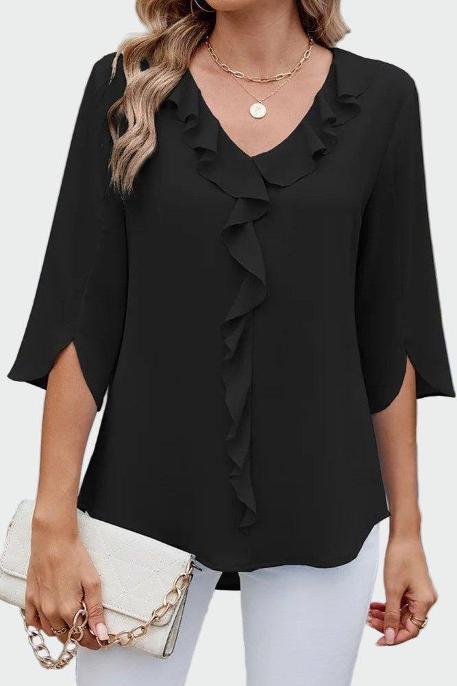 Andrea – Black Blouse – Black / S