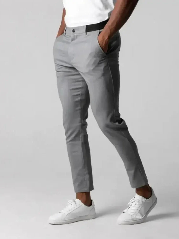 Anton – Adjusted Elastic Pants – Dark Blue / S