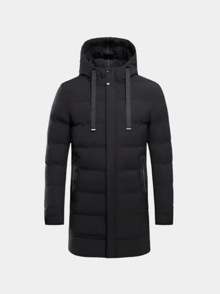 Aron – Long puffer jacket – Black / M
