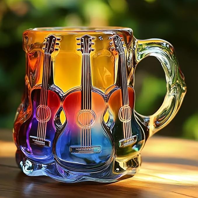 Artisan 3D Guitar Art Mug
