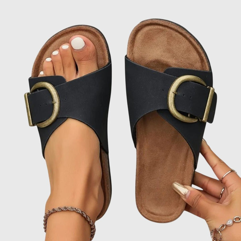 Augusta – Supportive Sandals – Beige / 35