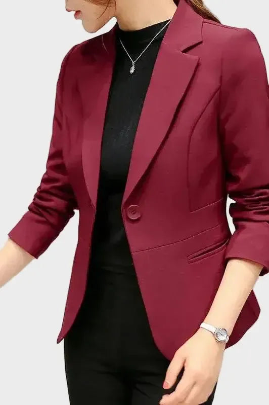 Birgitte – Classic blazer – Wine Red / S