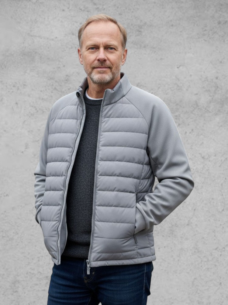 Birk – Premium Hybrid jacket – Light Grey / S