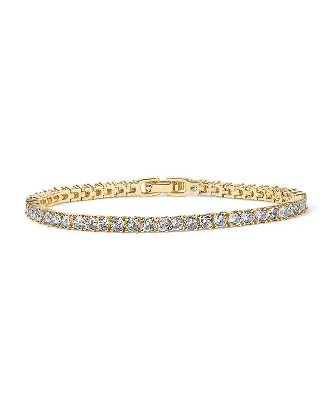Dazzling Tennis Bracelet with Crystals – 6