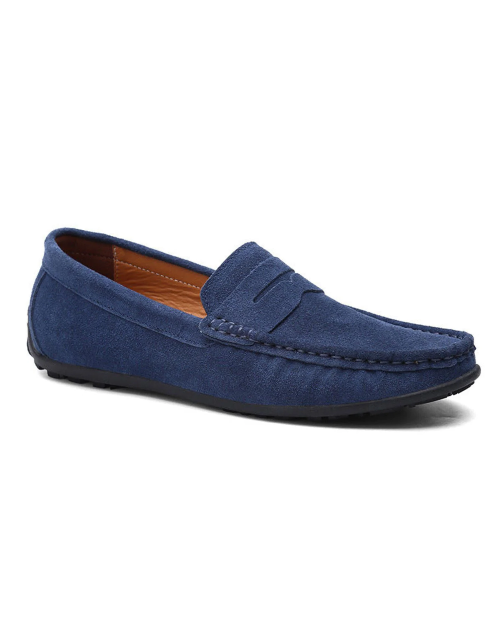Soft Suede Loafers – Blue / 38