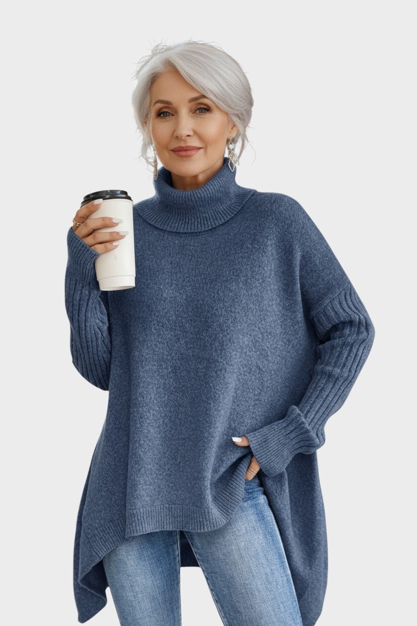 Brigitte – Long shirt – Sea Blue / S