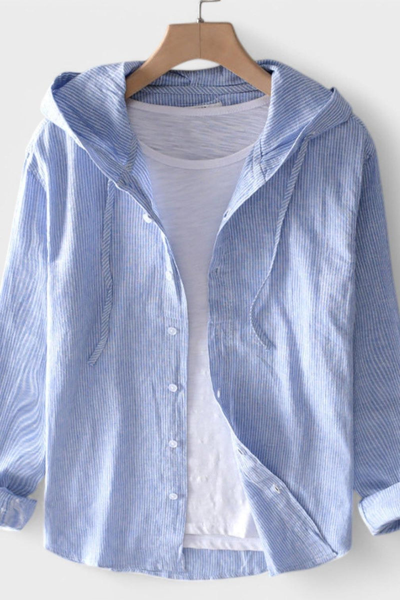 Camilla – Cotton hoodie – Blue / S