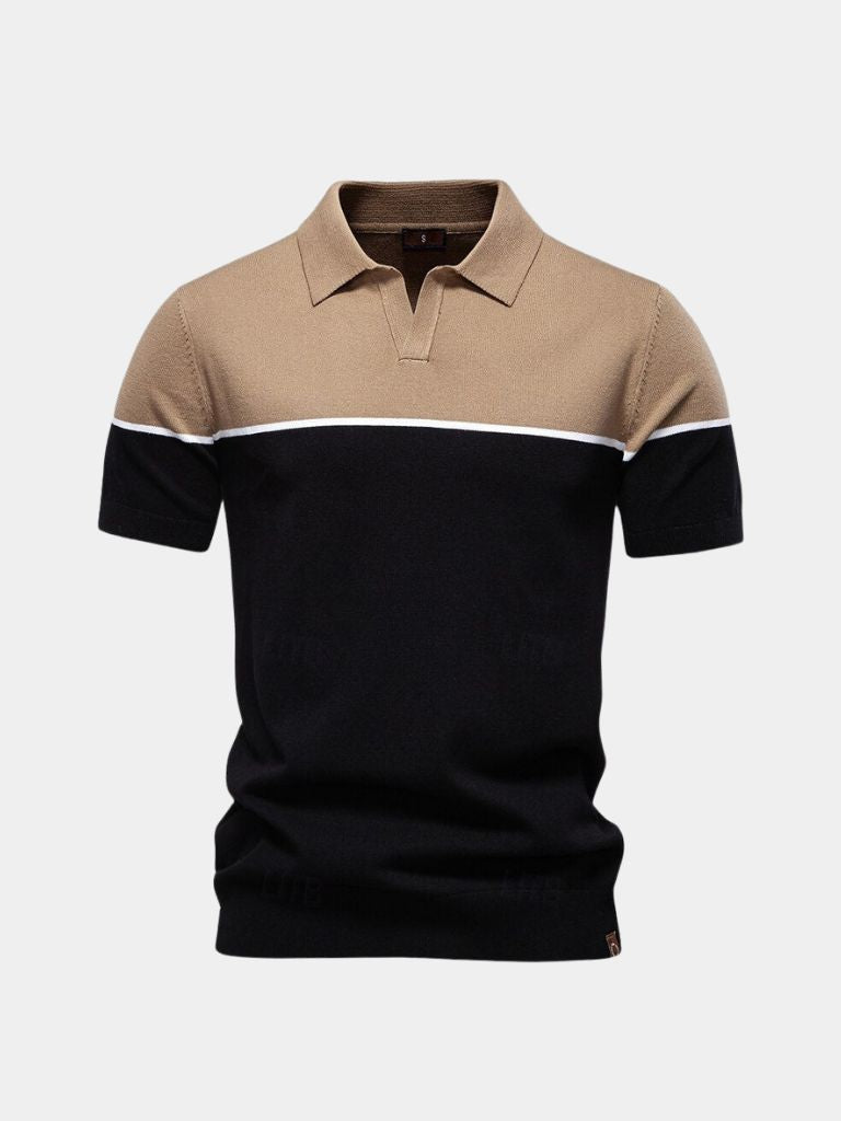 Casper – Velor Tanné Polo – Military Green / S