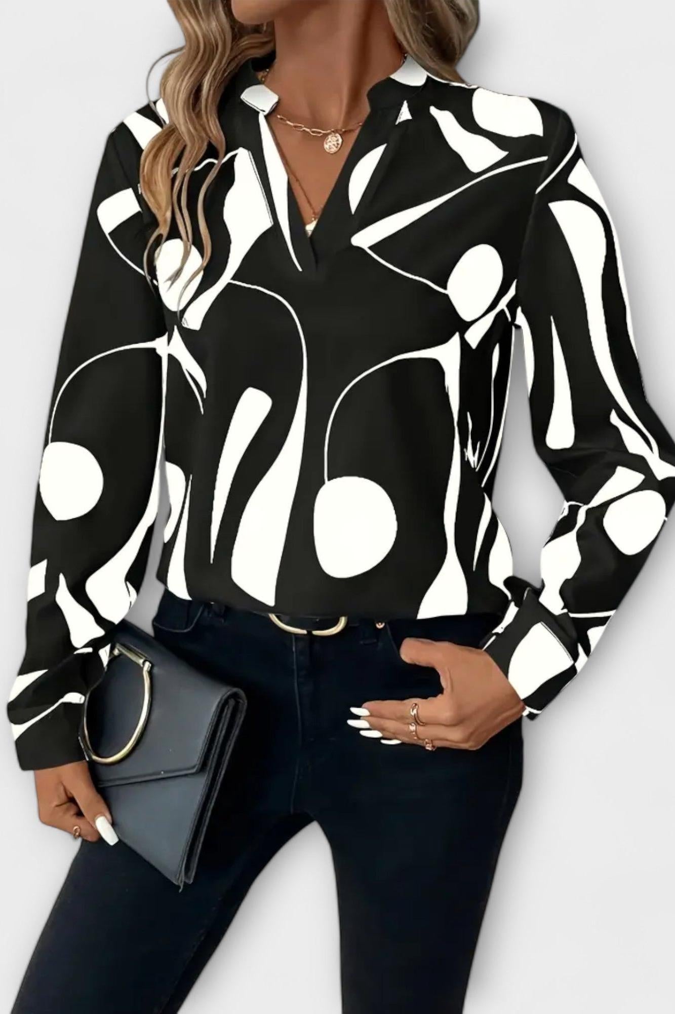 Cecilie – Elegant Blouse – Black / XS