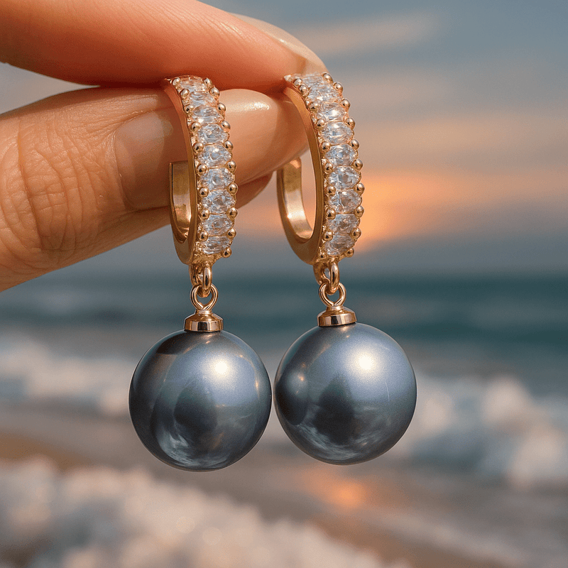 Cecilie – Natural pearl earrings