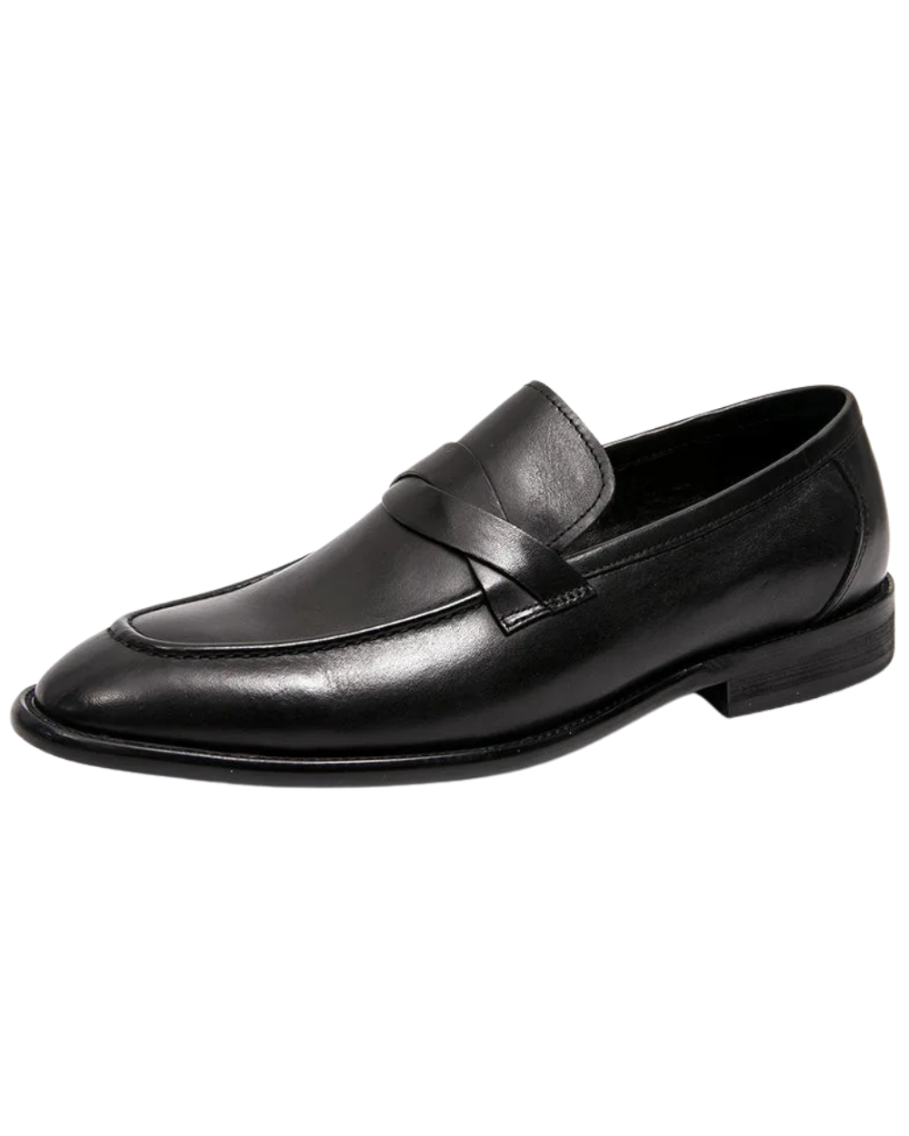 Chic Leather Loafers – Black / 38