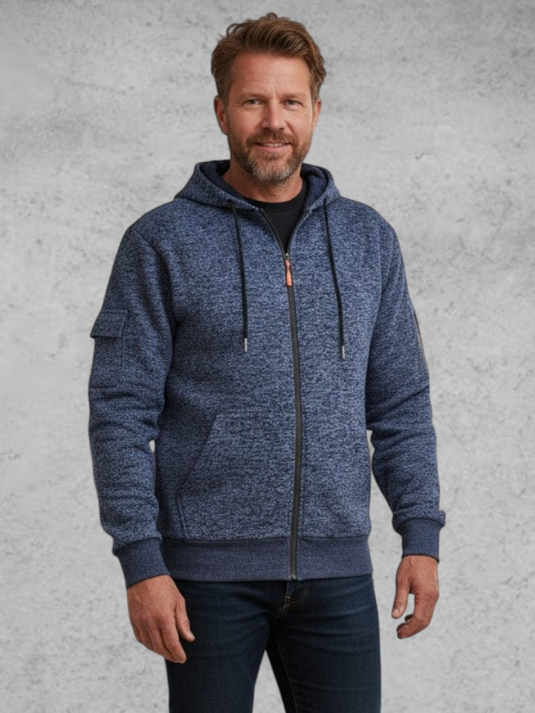 Dennis – Quality fleece jacket – Blue / S