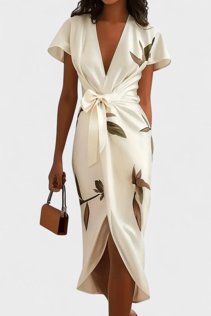 Dhalia – Midi dress – White / S