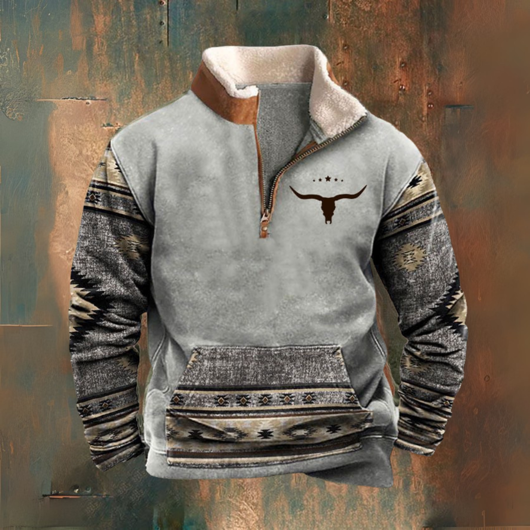 Dorian – Stylish Half-Zip Jumper – S