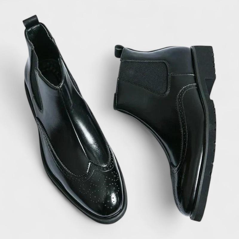 Dwight – Faux Leather Chelsea Boots – Black / 39