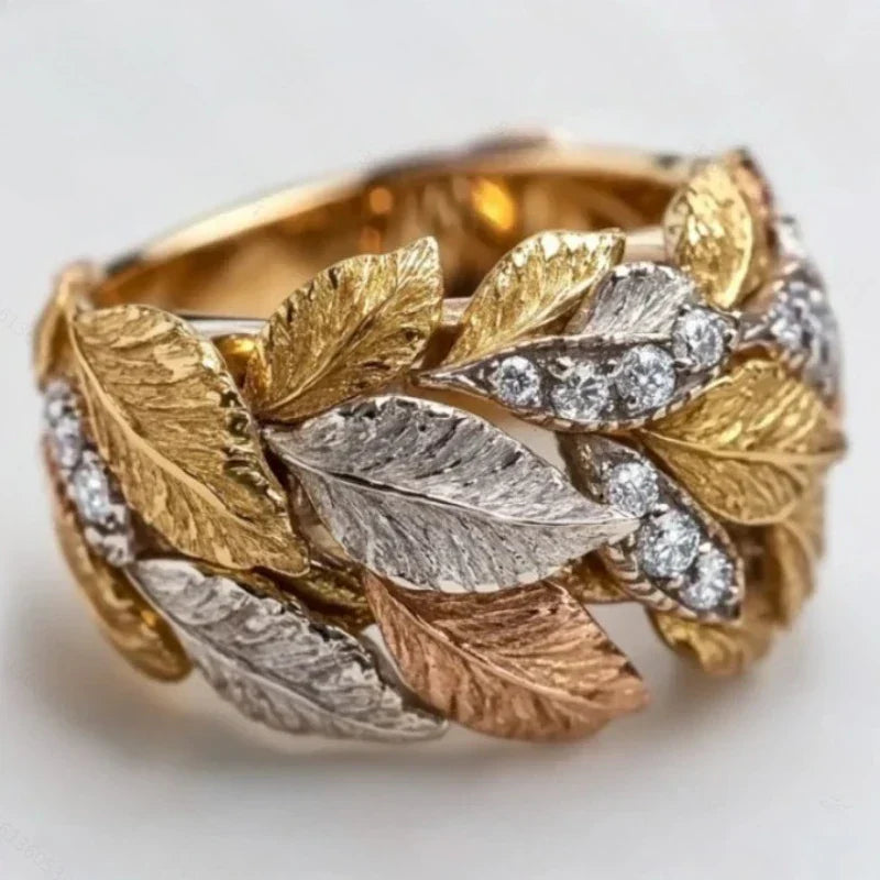 The autumn ring in gold, silver and copper – 15