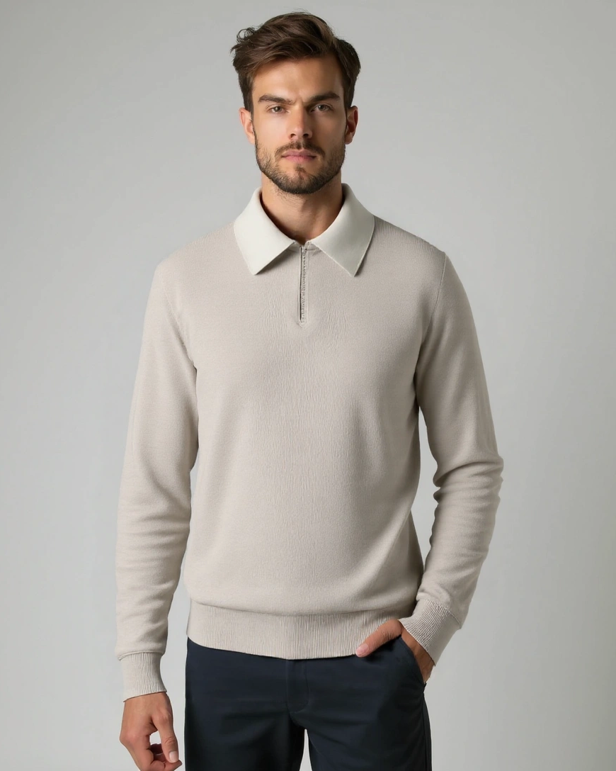 Elias – Turtleneck Jumper – Black / M