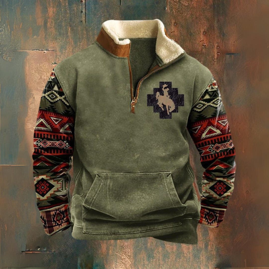 Eliott – Stylish Half-Zip Jumper – S