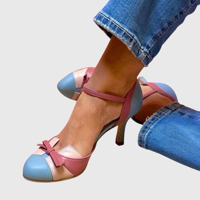 Ellen – Heeled Sandals – Light Blue / 35