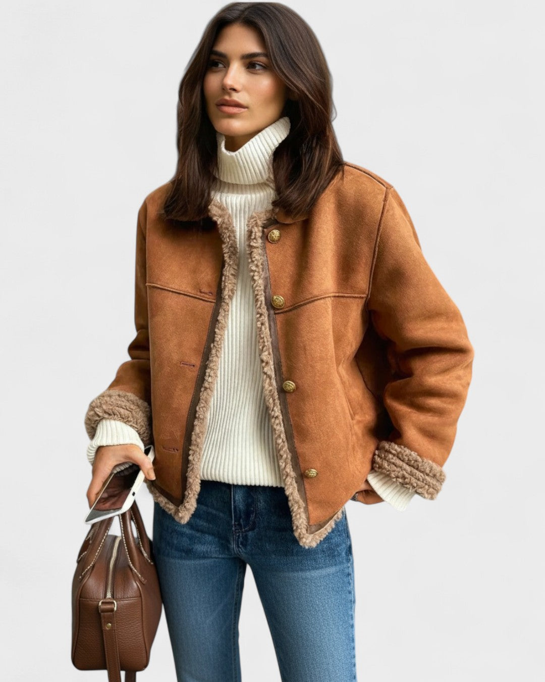 Ellinor – Lambskin coat – S