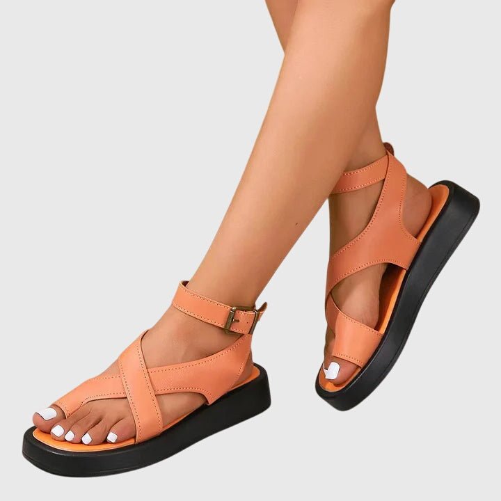 Emma – Supportive Sandals – Orange / 37