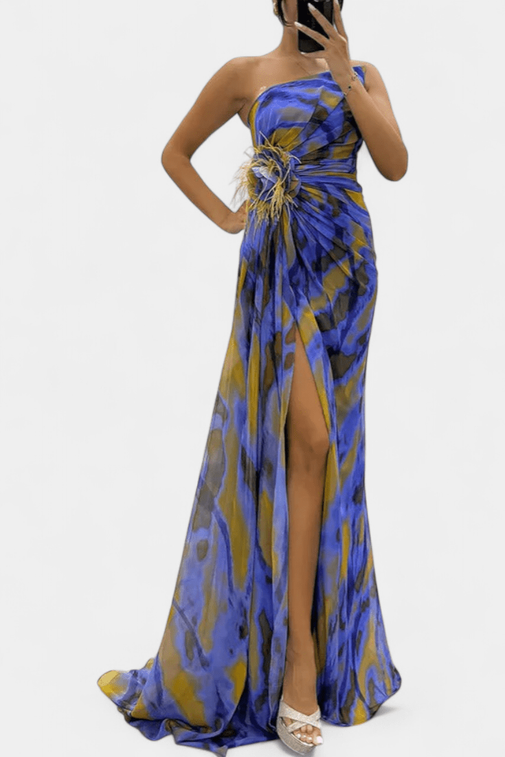 Filippa – Colorful maxi dress – Blue / S