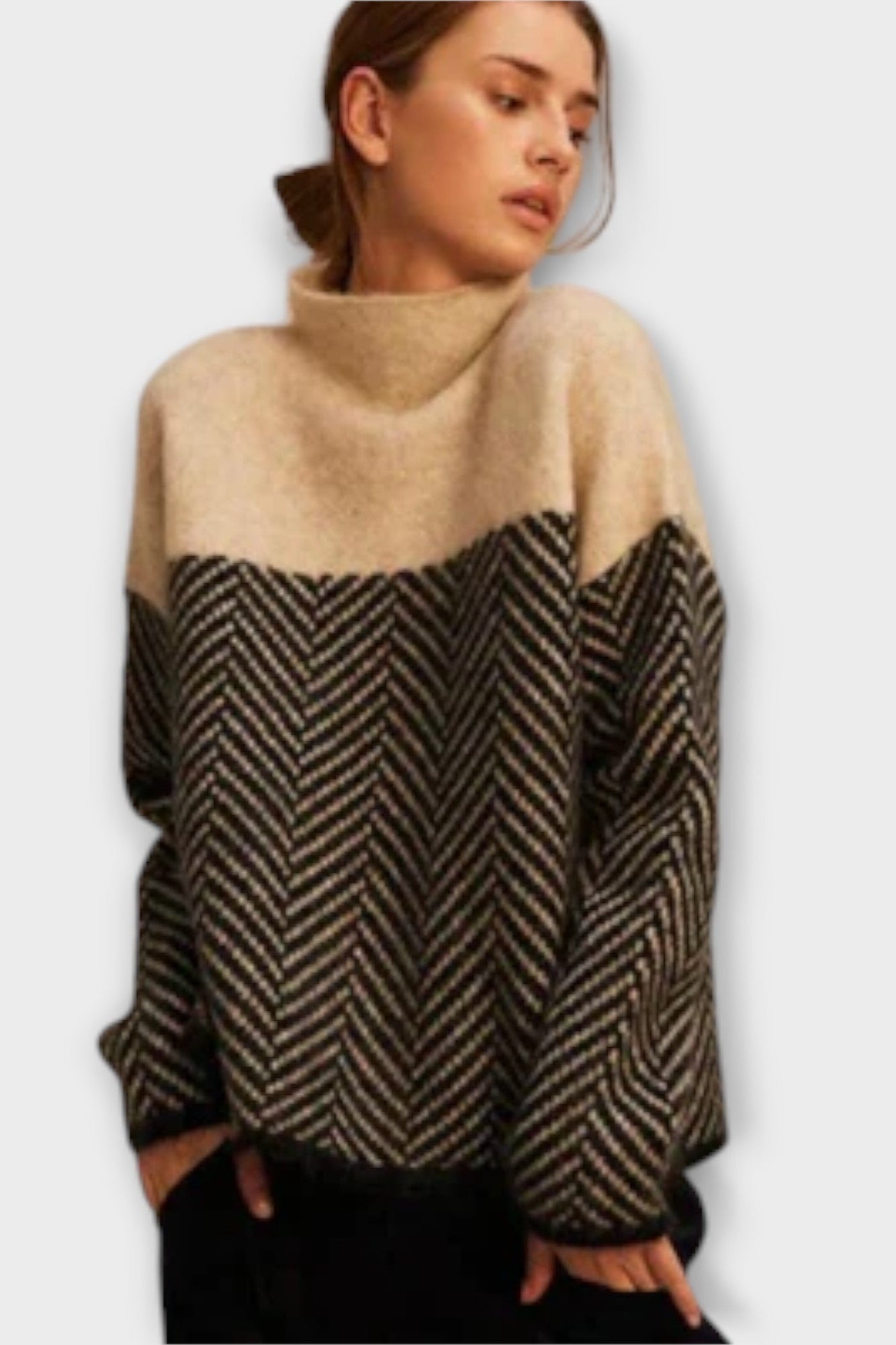 Freja – Cashmere Jumper – Beige / One Size