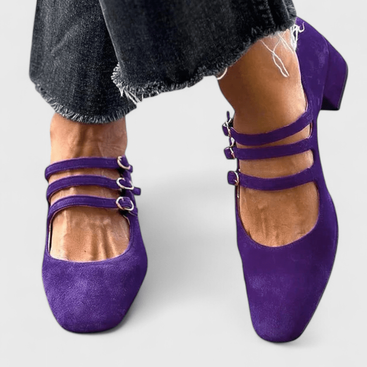 Freja – Supportive Mary Jane Shoes – Purple / 34