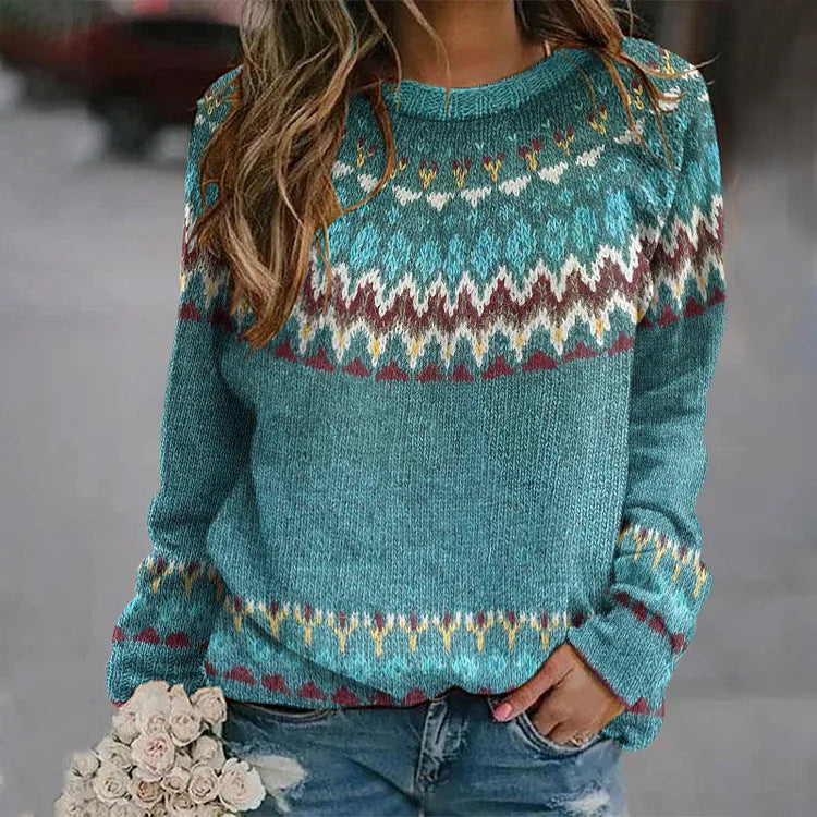 Gloria – Vintage Icelandic Knit Jumper – S