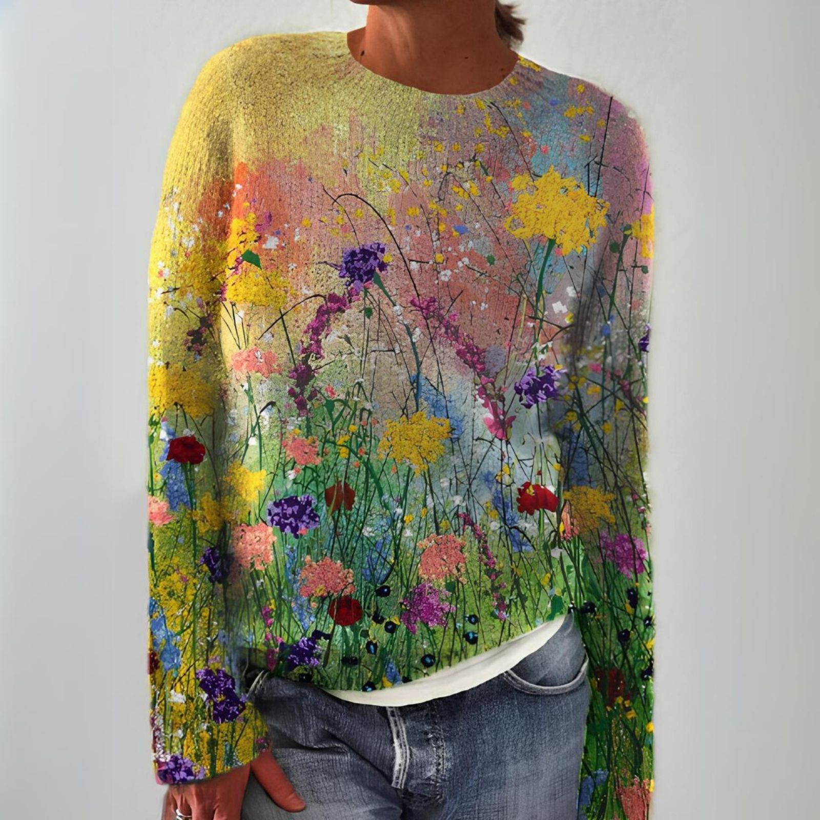 Grace – Vintage Icelandic Knit Jumper – S