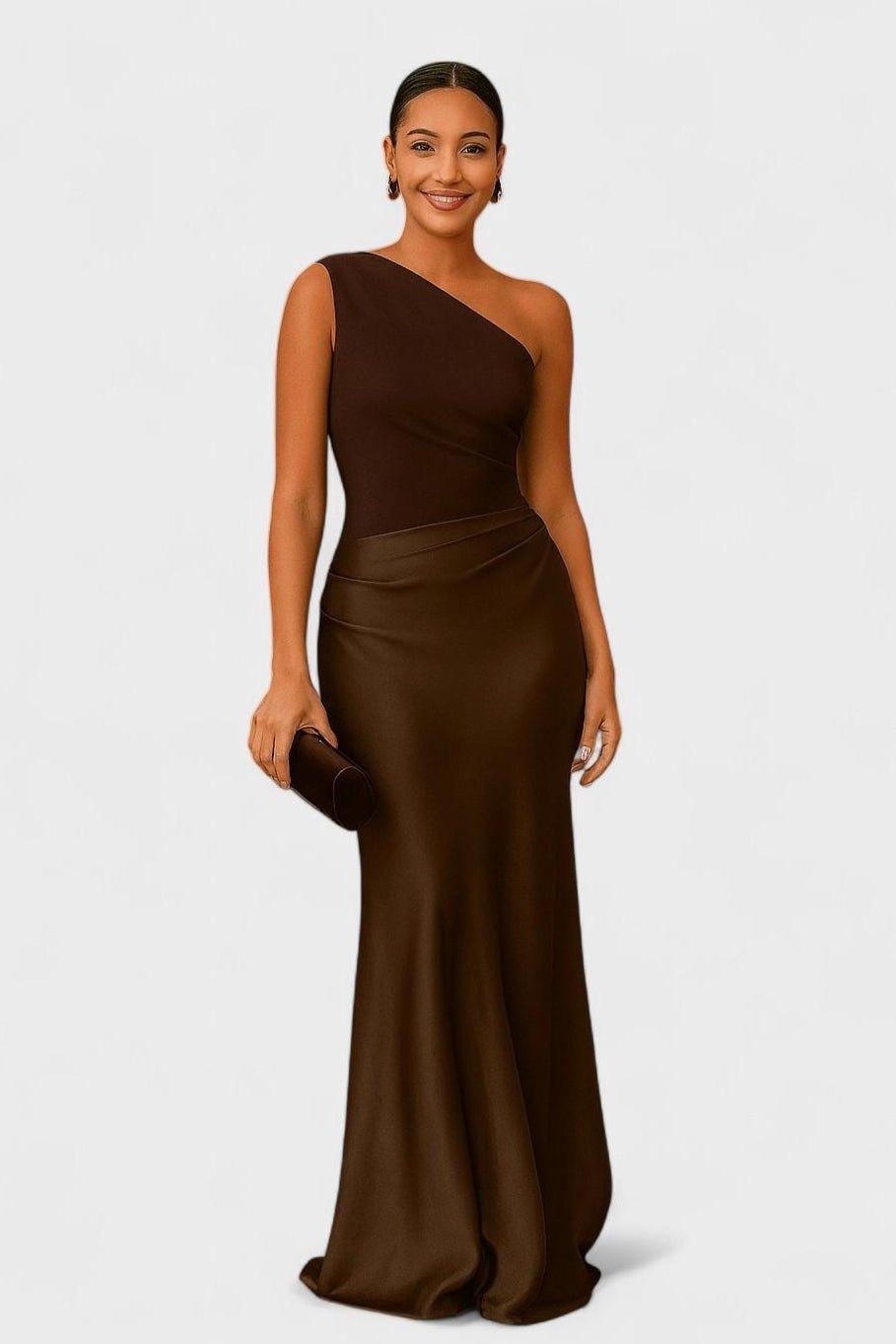 Helene – Maxi dress – Brown / S