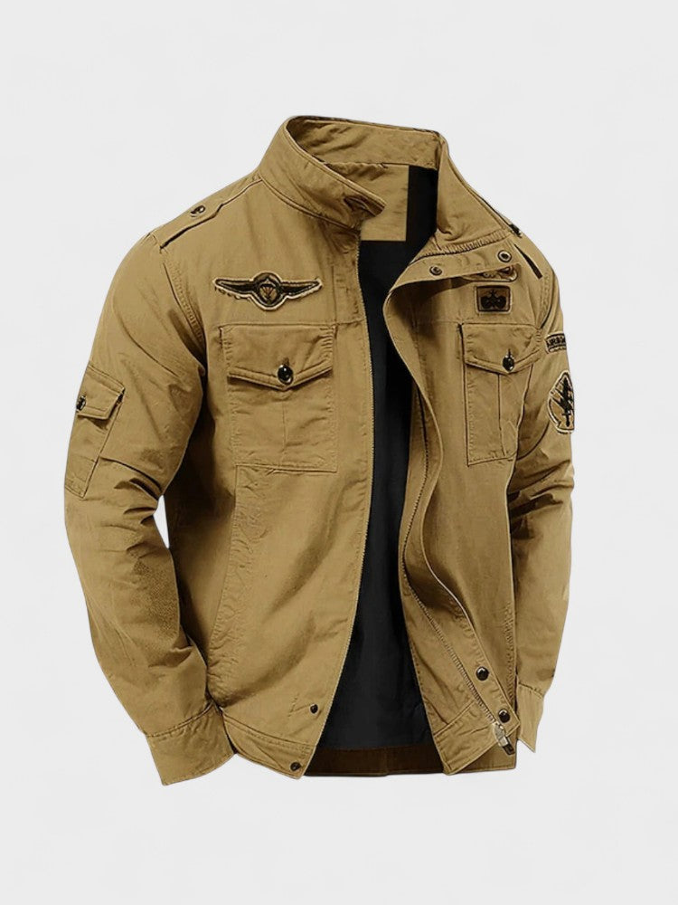 Holger – Windproof military jacket – Khaki / M