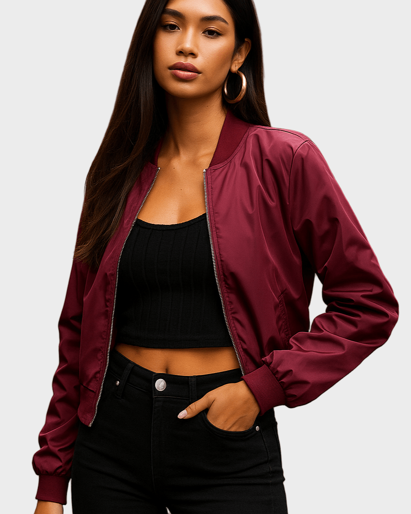 Ida – Lightweight bomber jacket – Army Green / XS