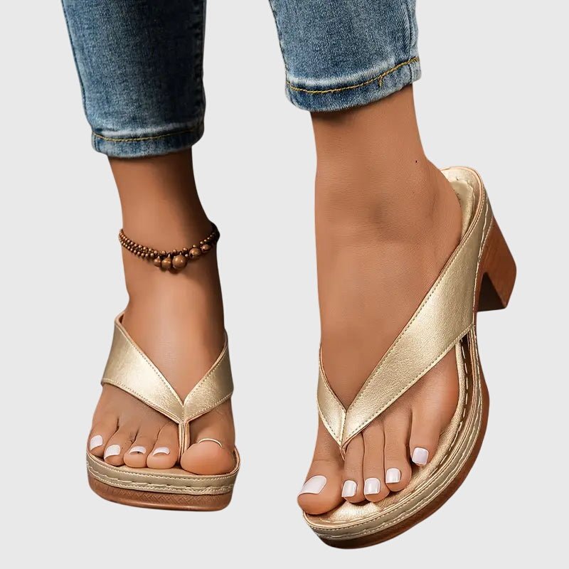Ida – Supportive Sandals – Gold / 36