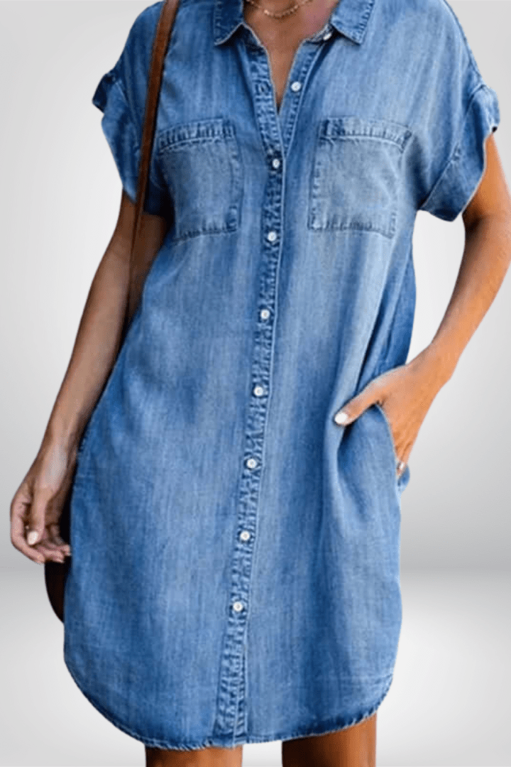 Inger – Denim Dress – Light Blue / S