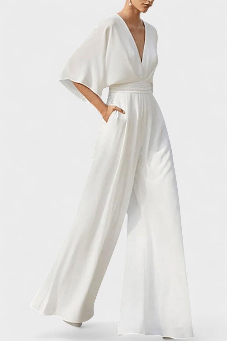 Isaura – Jumpsuit – White / S