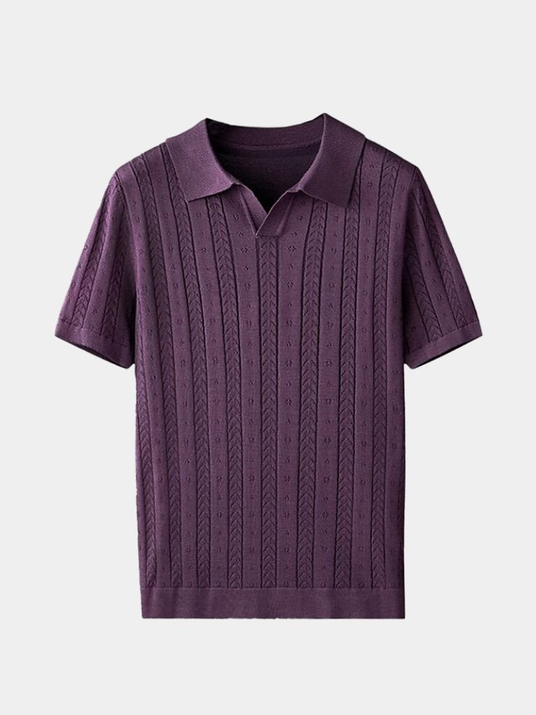 Iver – Classic Fitted Polo – Brown / S