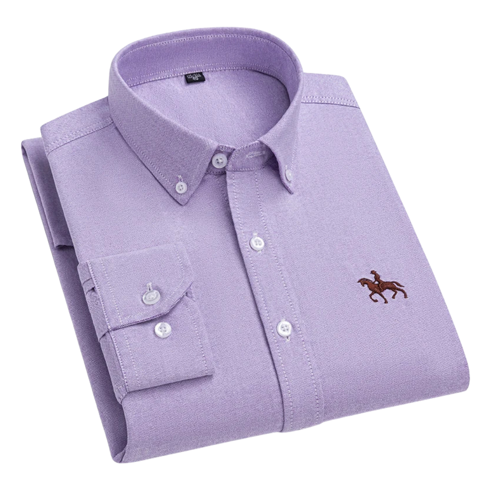 Jaco – Elegant cotton shirt – Khaki / XS