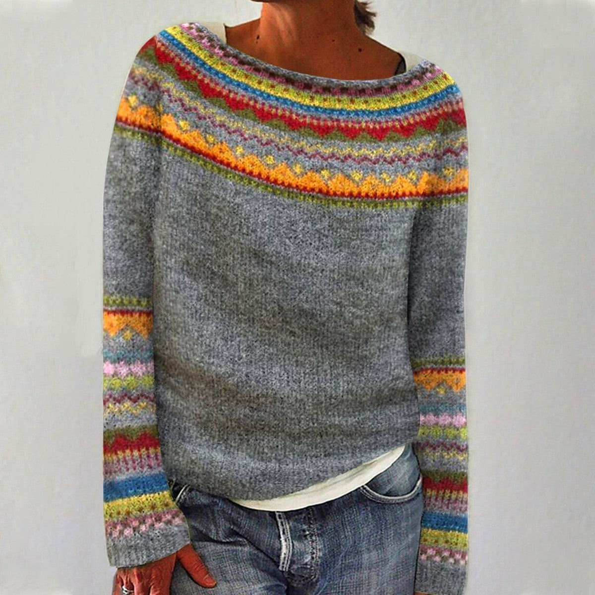 Joanna – Vintage Icelandic Knit Jumper – S