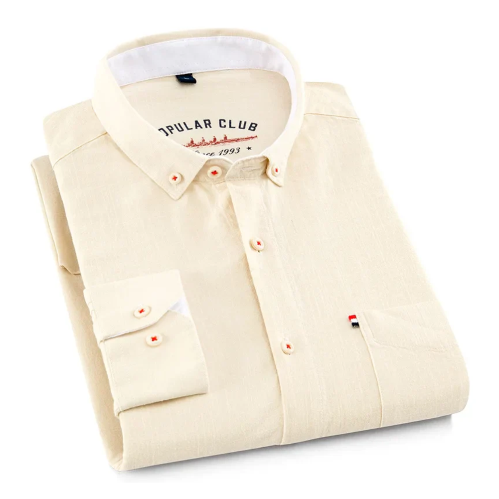 Joep – Saint-Tropez Linen shirt – White / S
