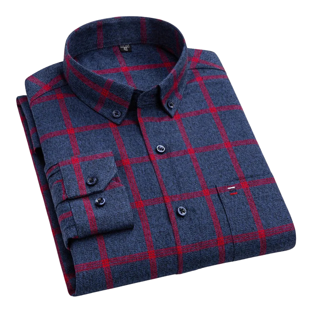 Johan – Plaid Shirt – Red / S