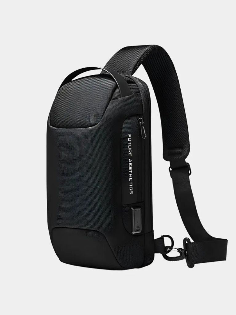 Jonas – Compact Minimalist Shoulder Bag – Black