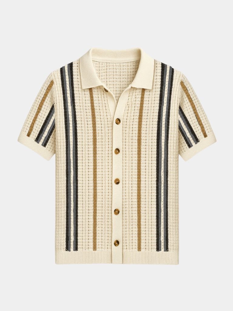Jonas – Sunset Groove Polo – Beige / XS